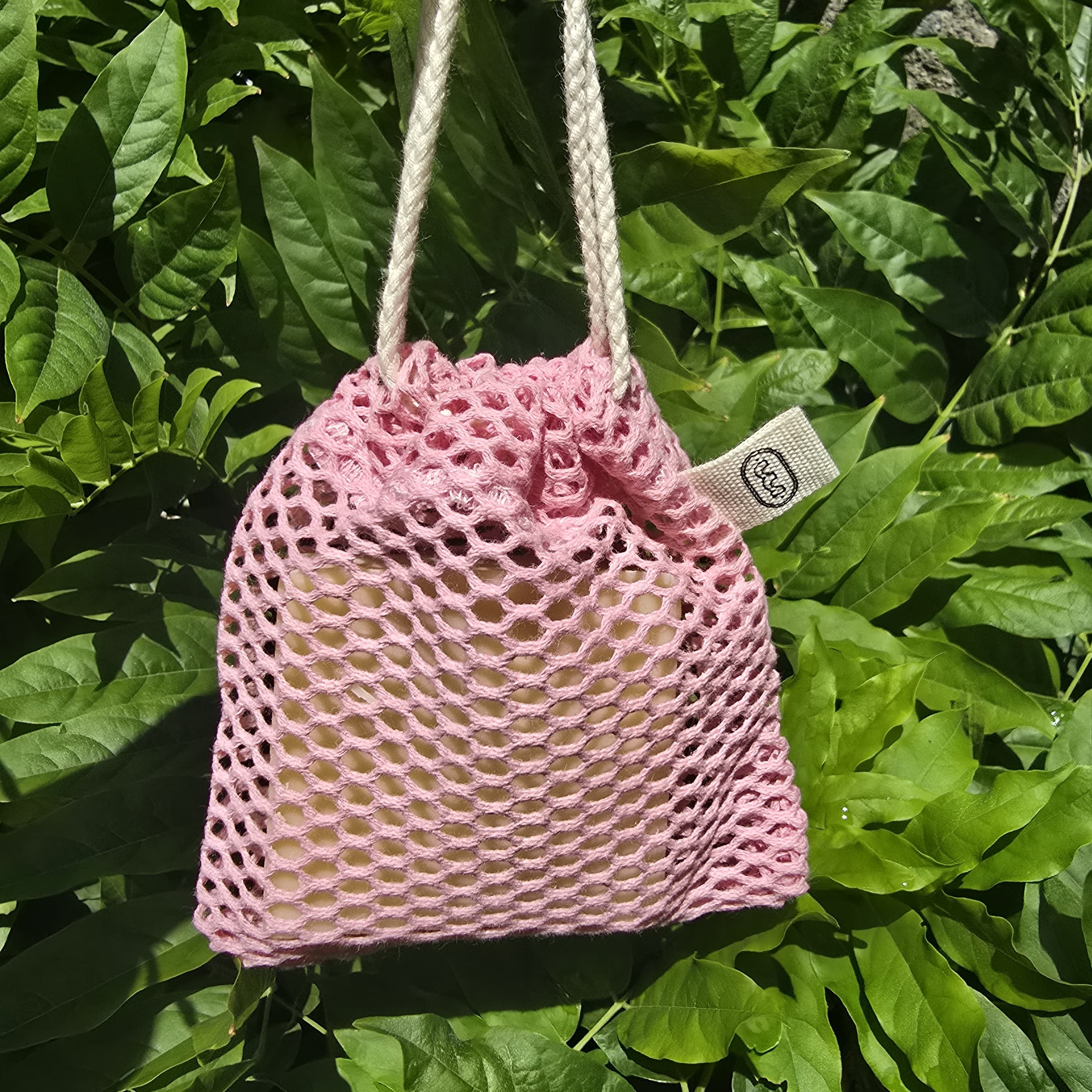 Pochette à savon en coton bio FR